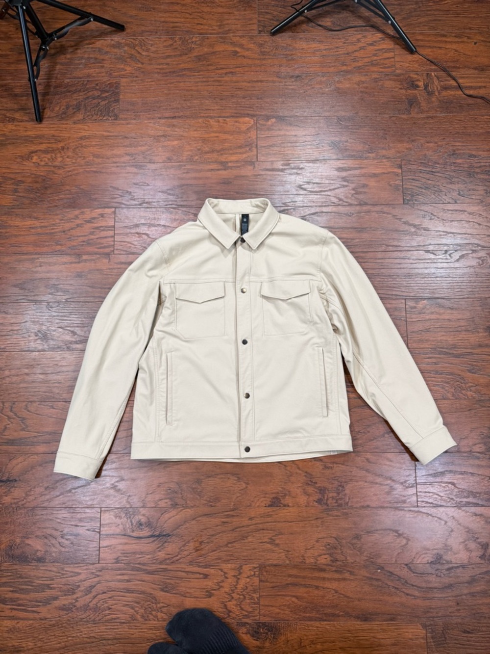 lululemon athletica Tan Lightweight Button-Up Shirt Jacket